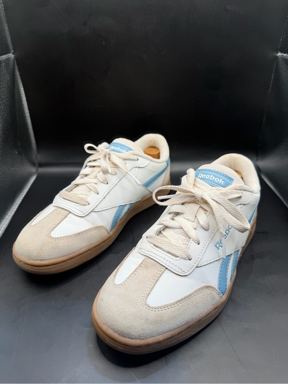 Reebok Club C Grounds UK Sneakers White Blue Gum Sole Women’s 7